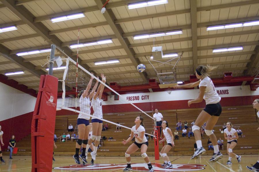 Only 11 players make up womens volleyball, Fresno City College Gym on Sept. 15