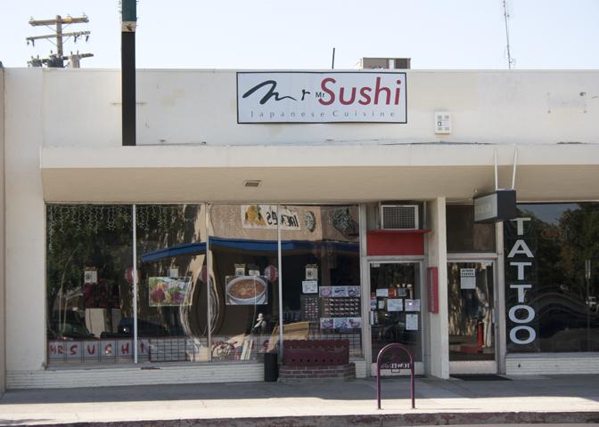 Japanese cuisine at Mr. Sushi, in the Tower District.