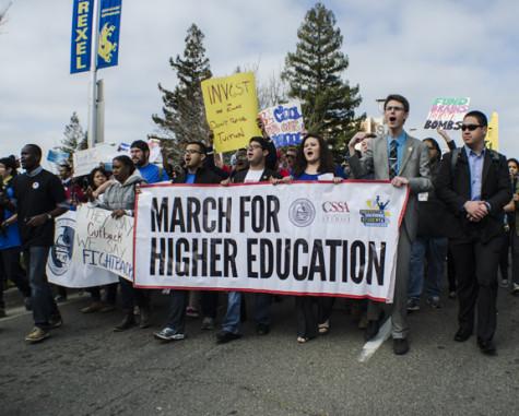 Students march for higher education