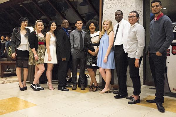 Spring 2015 Rampage editorial board on Saturday, April 11, 2015. (from left to right) Daisy Rodriguez, Jasmine Yoro Bowles, Chueyee Yang, Patrick Forrest, Cresencio Rodriguez Delgado, Dympna Ugwu-Oju, Charlotte Mackay, Keaundrey Clark, Ramuel Reyes, David Chavez. Photo courtesy to the Rampage.