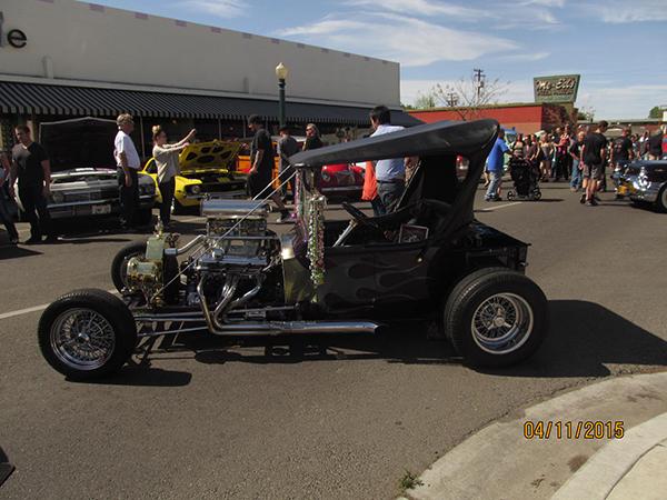 Various cars displayed at Tower’s 15th Classic Car Show, Fresno, April 6. 