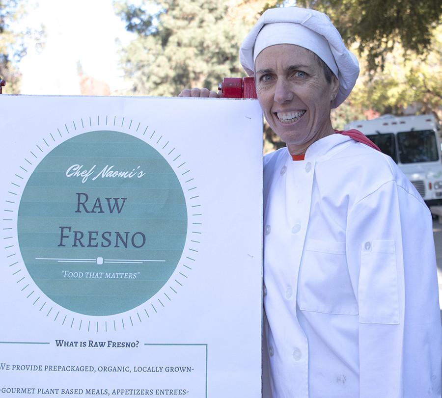 Naomi Hendrix of Raw Fresno. Raw Fresno was sponsored by the Associated Student Government to come on campus and sell its food to students on Nov. 16, 2015. 