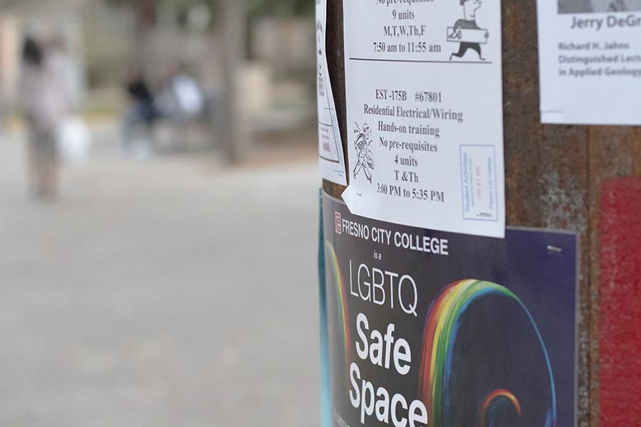 LGBTQ Safe Space located at various parts of Fresno City College. Dec. 8, 2015.