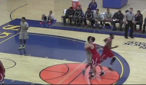 Fresno City College Men's Basketball player, Nick Hilton is shown pushing a rival team's player in a video that surfaced on YouTube alleging