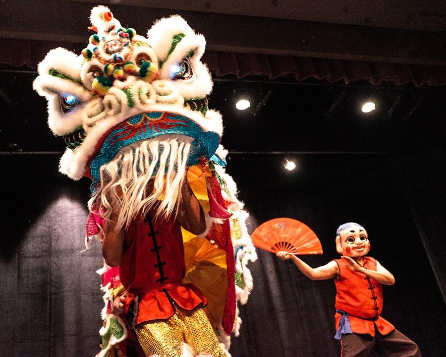 Traditional Chinese dance during the opening night celebrations which kicked off Asian-American month at Fresno City College on April 1, 2016. 