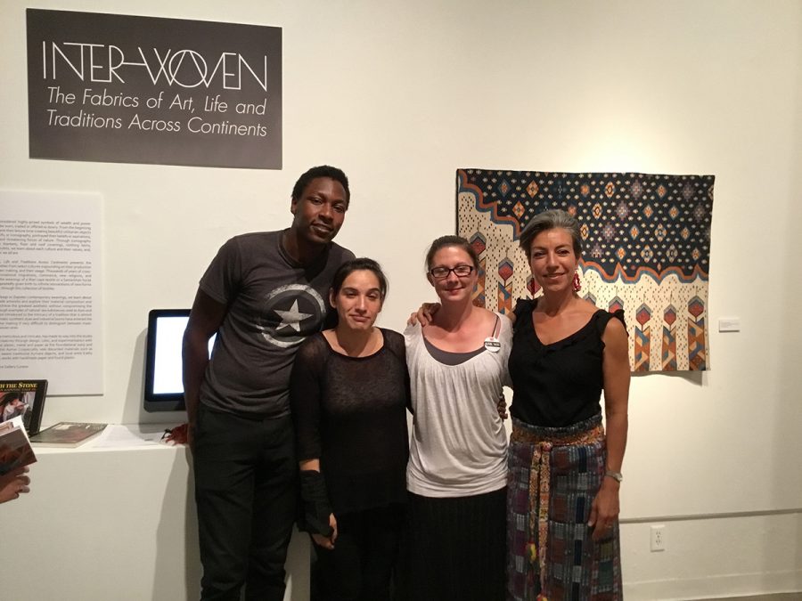 Martin Townsend, Anita Flores, Crystal Zawadski and Fresno City College Art Space Gallery Curator Teresa Diaz.