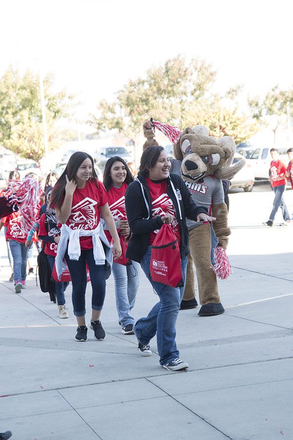 High+school+students+from+Fresno+County+arrive+at+the+Save+Mart+Center+on+Nov.+2+for+rally+where+the+State+Center+Community+College+District+unveiled+the+Central+Valley+Promise%2C+designed+to+give+students+one+semester+of+college+free.