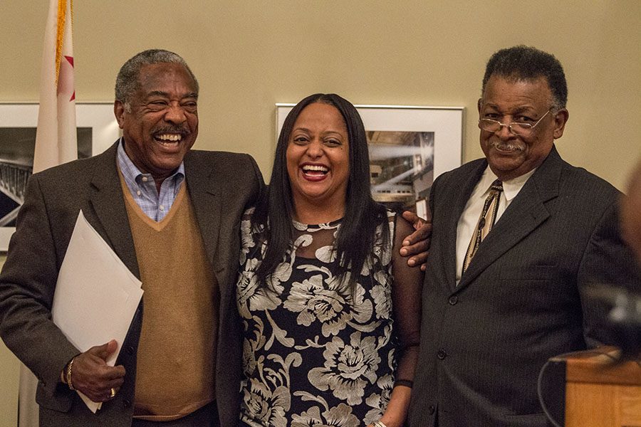 Joe H. Lee, Tamara Epperson and Marshall Kelley were inducted into the Wall of Honor during a ceremony on Friday, Feb. 24, 2017.