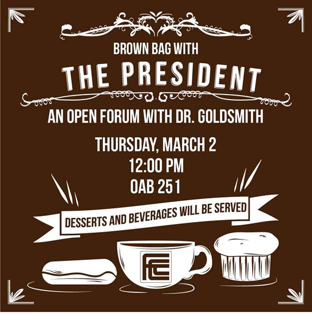 President+Goldsmith+to+hold+open+forum+on+March+2