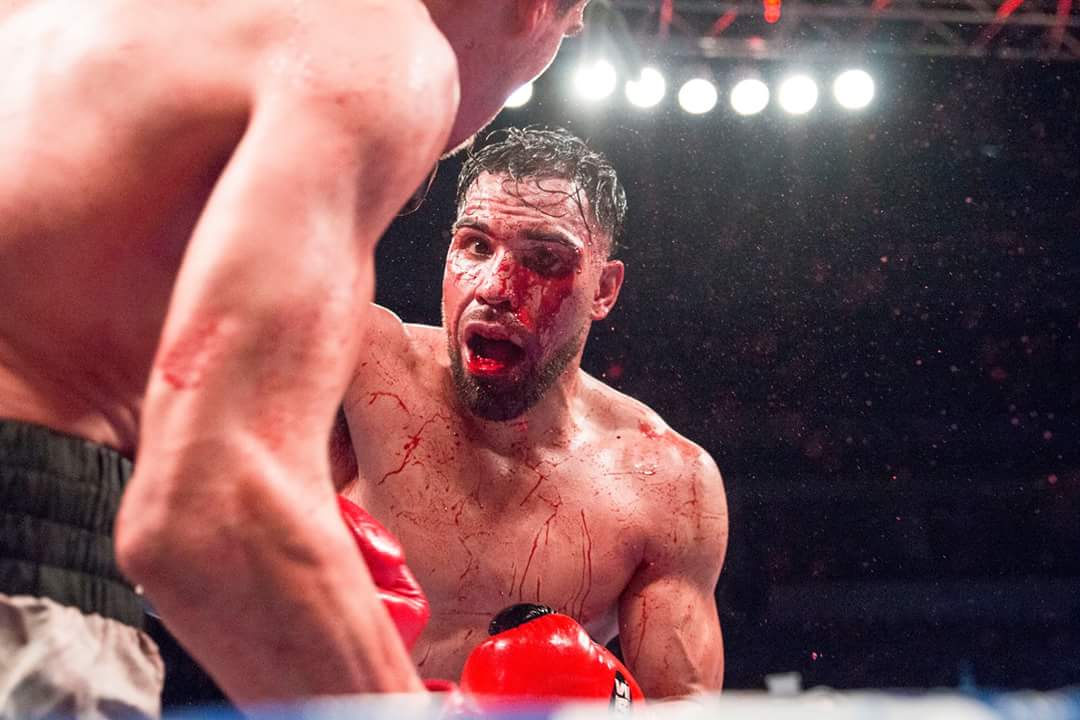 Rampage photographer Larry Valenzuela took first place in the sports action photo competition during the Journalism Association of Community Colleges awards banquet on April 1, 2017. The photo was taken on December 2, 2016 during a boxing match in Fresno, California.