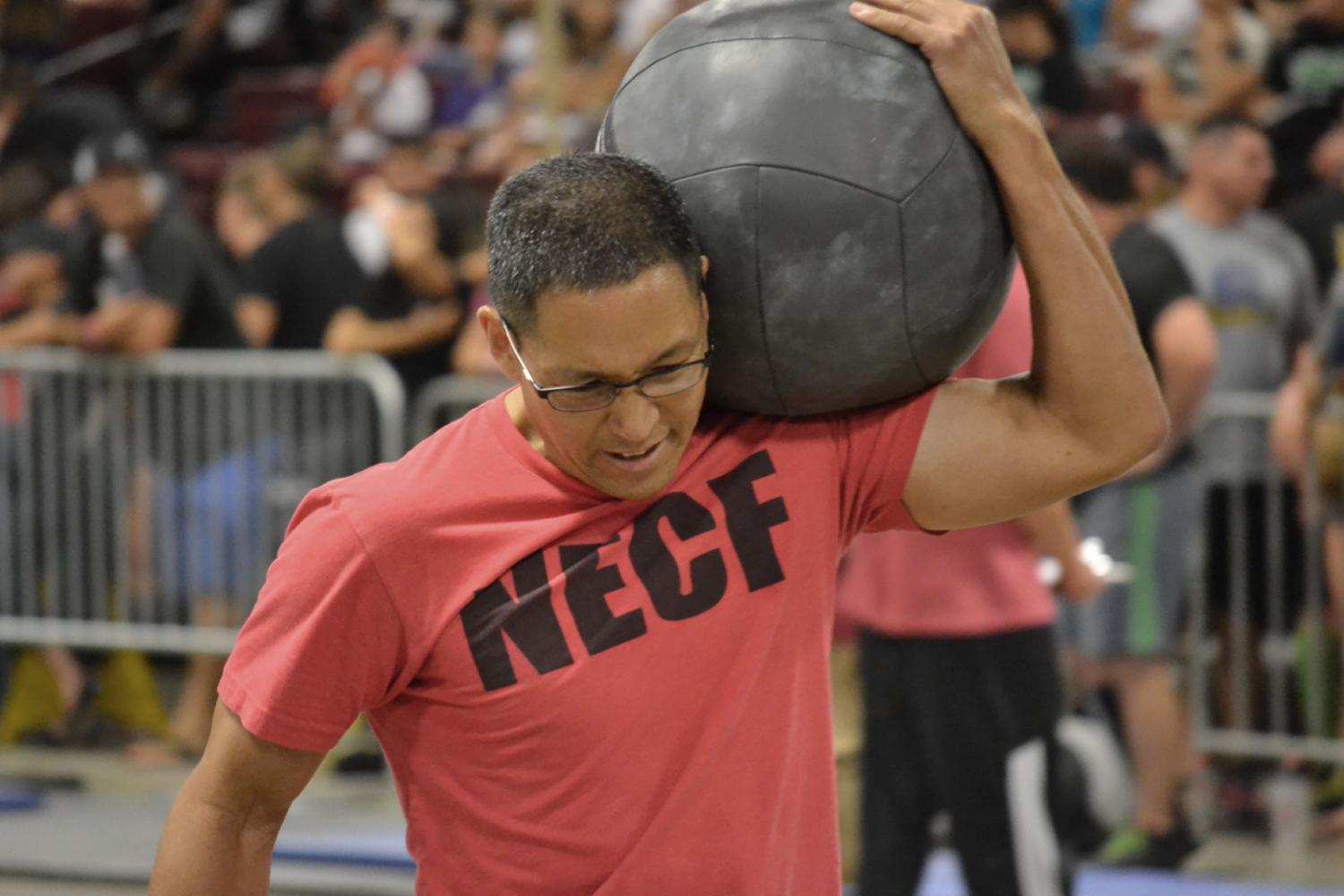 FCC instructor Larry Honda competes in a CrossFit Competition. Image courtesy of Larry Honda