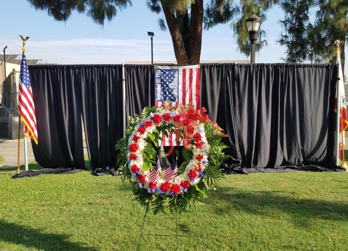 FCC honors the victims of 9/11 with a plaque dedication and march through campus on Sept. 9, 2017.