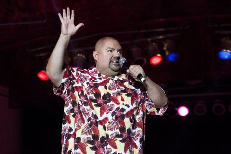 Gabriel Iglesias tells a joke at the Paul Paul Theater during The Big Fresno Fair on Friday, Oct. 13, 2017.