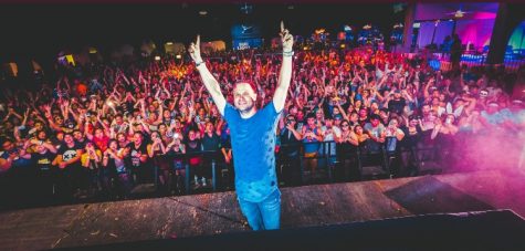 Dash Berlin takes a photo with the crowd at Fresnos Rainbow Ballroom on Saturday, Oct. 28, 2017.