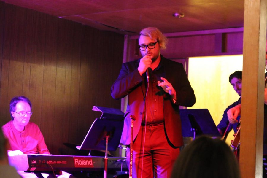 Fresno City College student Jack Landseadel sings live at Tokyo Garden Restaurant on Sunday, Nov. 19, 2017.