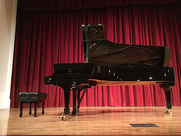 Samuele Amidei dazzles audience as he plays melodies from Wolfgang Amadeus’ Mozart, Joseph Haydn, and Franz Liszt in the OAB Auditorium on Monday, Feb. 26.