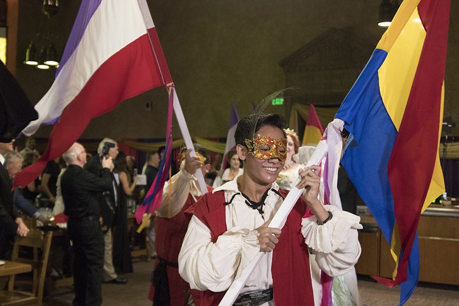 Parade leads off Renaissance Feast at the Fresno City College Library on Saturday, March 10, 2018. 