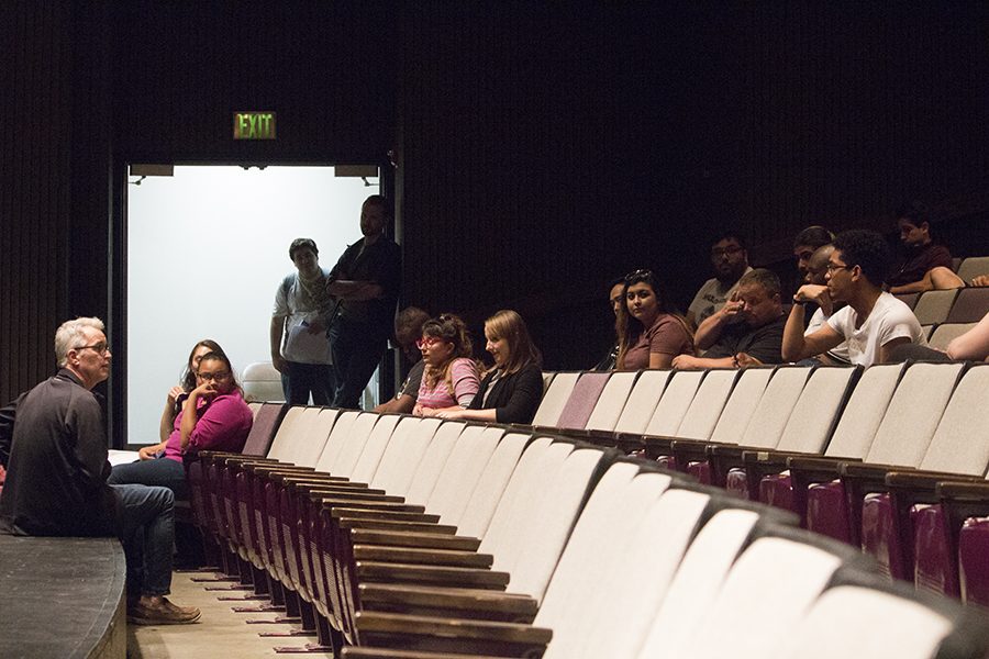 The theatre and dance department hosted auditions for two plays, “She Kills Monsters” by Qui Nguyen and “The Elaborate Entrance of Chad Deity” by Charles Kristoffer, at the Fresno City College Theatre on Friday Aug. 17, 2018. Photo by Trus Ramos