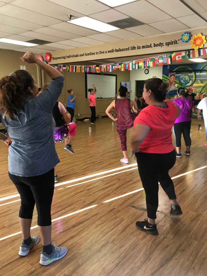 Participants at a workout class at the Holistic Cultural and Educational Wellness Center in Fresno,CA on Tuesday, Sept. 25, 2018.