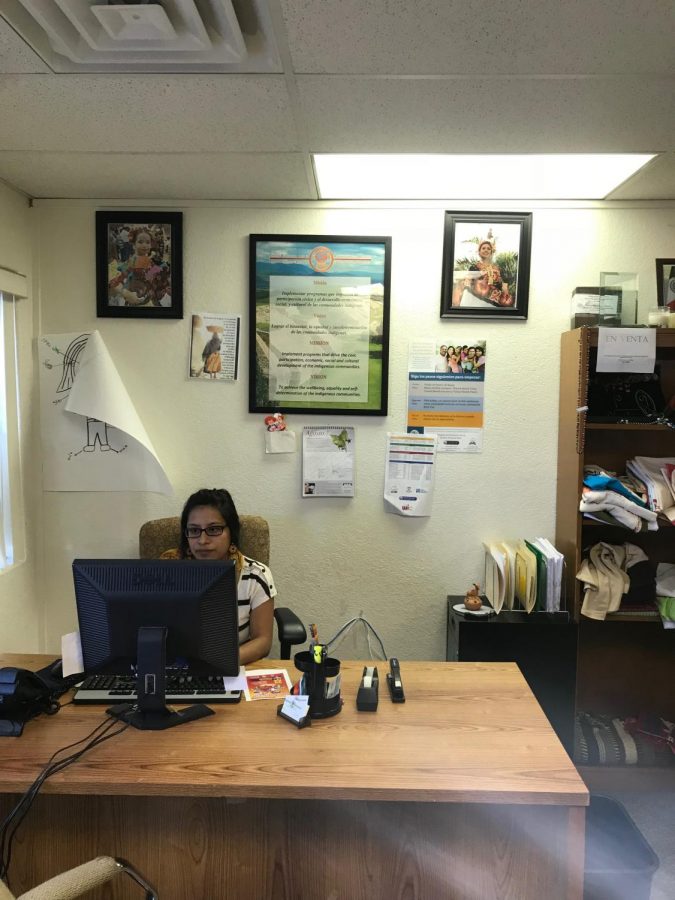 Yenedit Valencia, executive assistant and fund developer working at the Centro Binacional para el Desarollo Indígena Oaxaqueño on Wednesday, September 19, 2018.