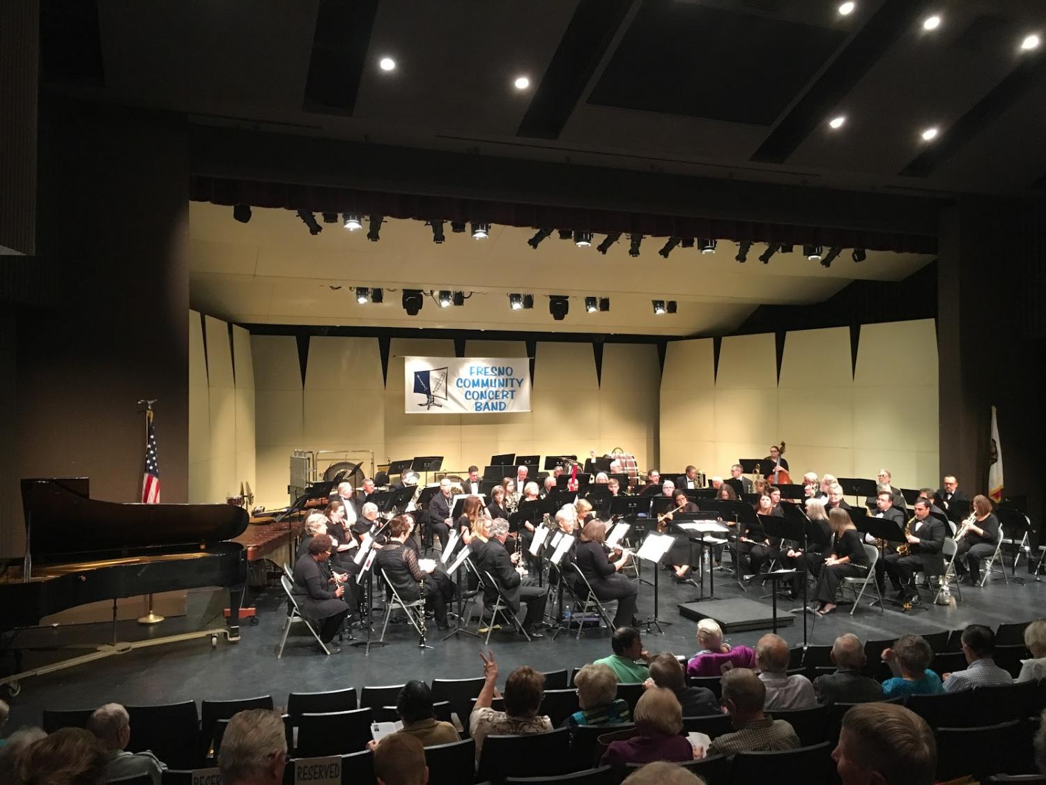 Fresno Community Concert Band while performing the song “Flashing Winds”
Sunday, Oct. 21, 2018