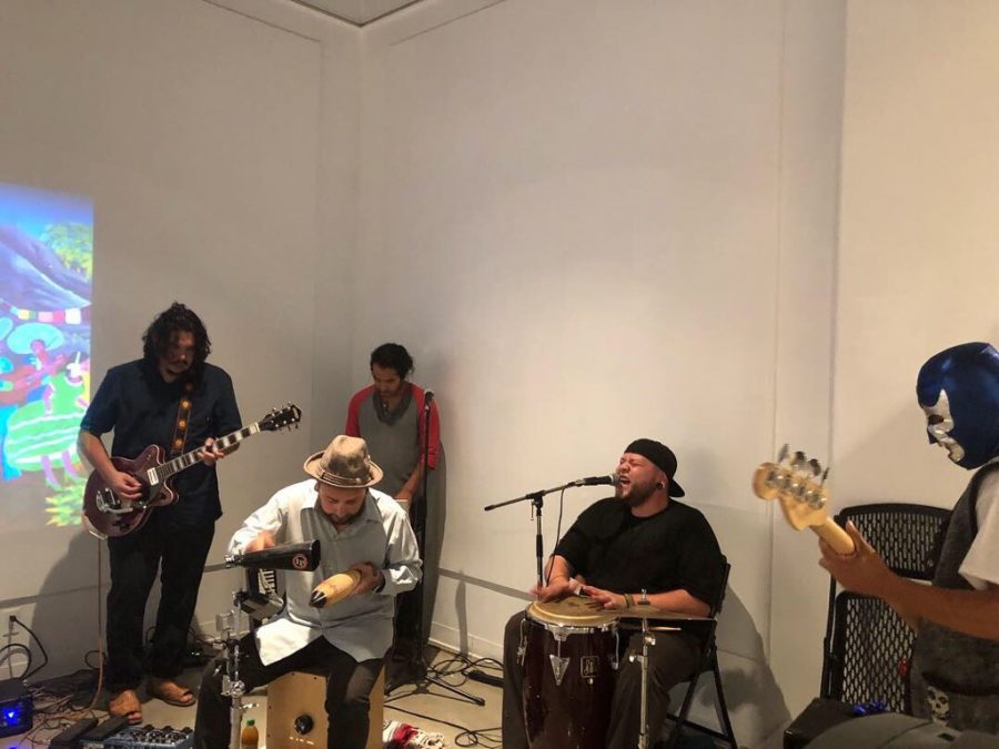 Xolito+Sound+Sytem+performing+at+the+FCC+Art+Space+Gallery+on+Thursday+Oct.+5%2C+2018.