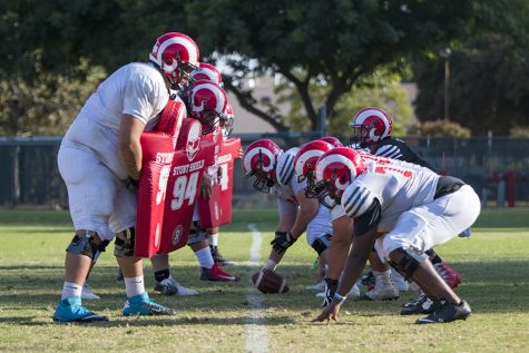 The Rams football team gearing up for the upcoming 2019 fall season.