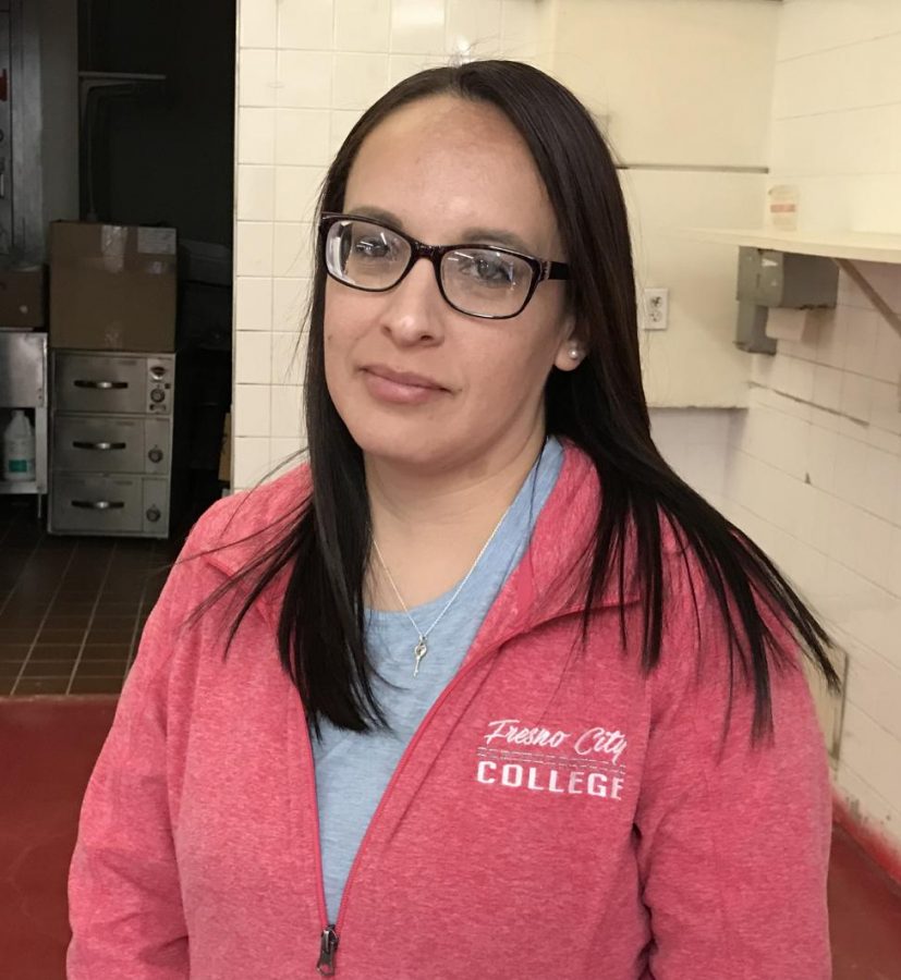 Kimberly Villalobos, 35, is a child development major returning to school for the first time in 15 years. Following her struggles with homelessness and poverty, Villalobos is trying to turn her life around now that shes in a more stable financial state and living with her boyfriend. 