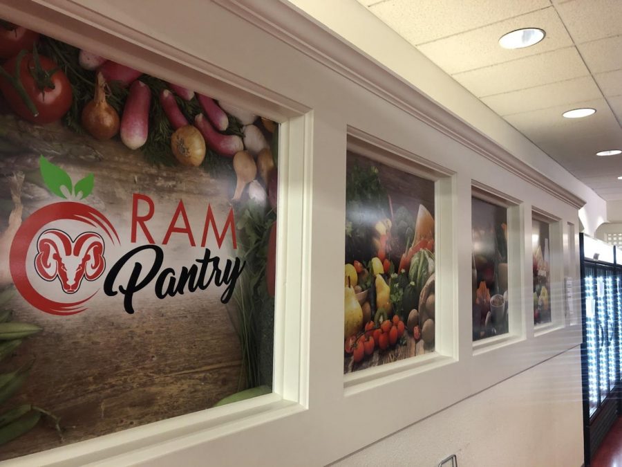 The Ram Pantry, located at the student bookstore, provides free food items to hungry students as long as they have a student ID, Tuesday, Aug. 20, 2019.
