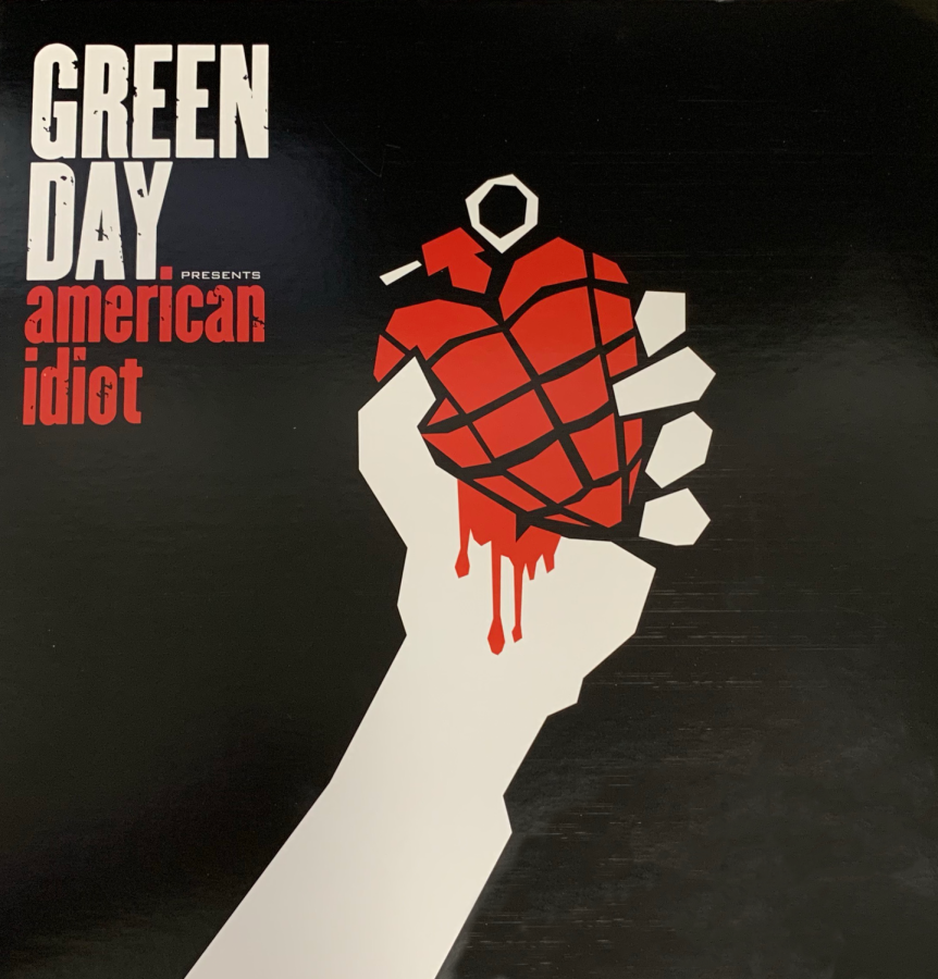 The American Idiot album cover highlights the themes of rage and love present throughout the work by using imagery of a heart-shaped hand grenade, Sept. 10, 2019.