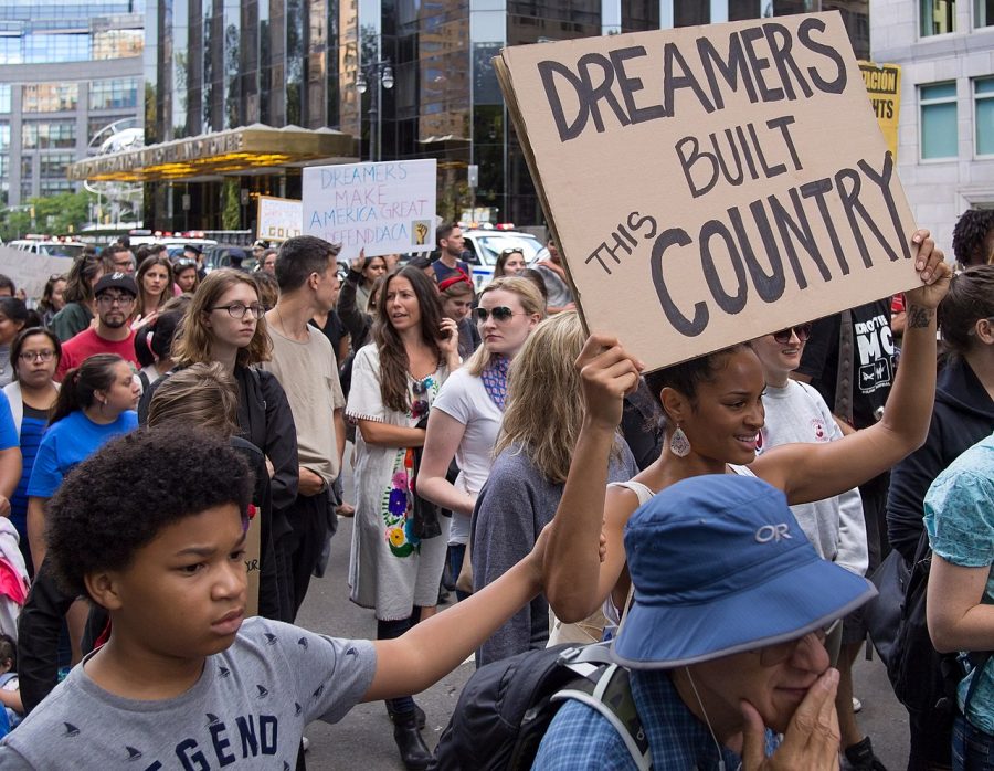 Deferred Action for Childhood Arrivals (DACA) has shielded undocumented youth, including FCC students from deportation. The Trump administration tried to end the program in 2017. Photo courtesy of Wikimedia Commons. 