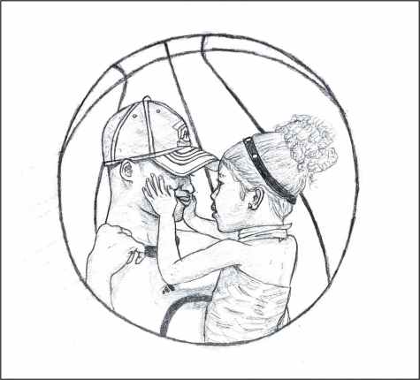 An illustration of Kobe Bryand and daughter Gianna.