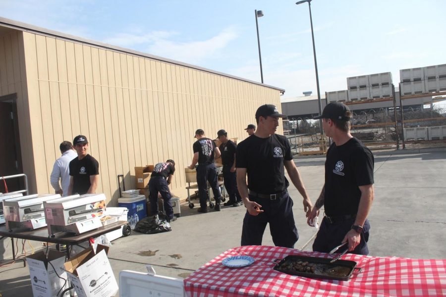 The Cadets preparing and serving food for their pancake breakfast on Saturday, Feb. 29. Funds from the breakfast will benefit the Fire Academy and the Career Technology Center for FCC.