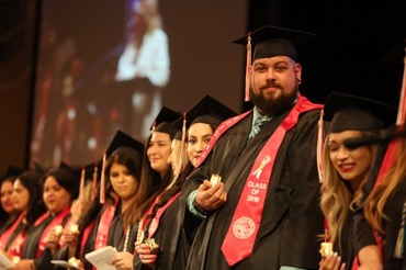 Photo taken at FCCs Registered Nursing Program commencement ceremony in 2018. 