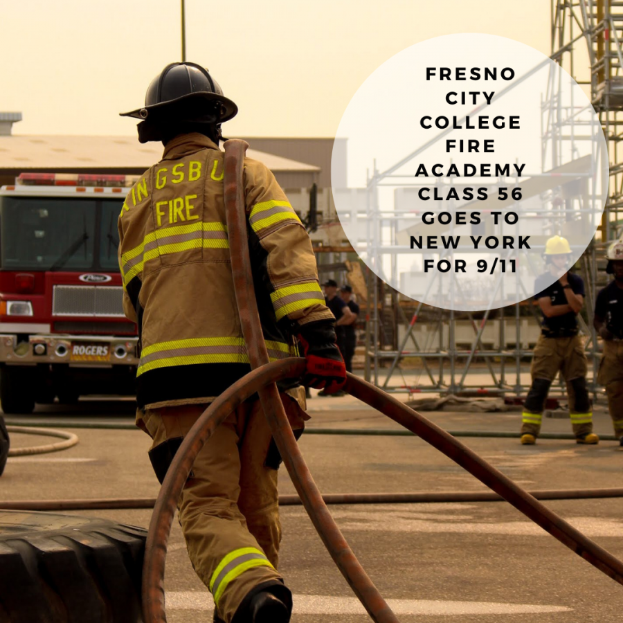 Fire Academy student practicing hose drills. 