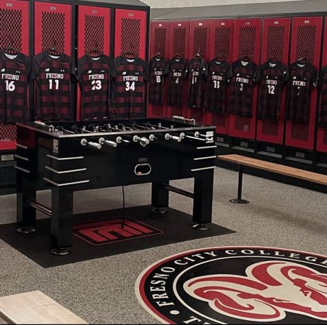 Fresno City College soccer teams’ newly renovated locker rooms. Image courtesy: FCC women soccer team’s Instagram page 
