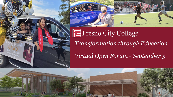 On Friday Sept. 3 Fresno City College President Carole Goldsmith held the fourth open forum of the fall 2021 semester.
Image courtesy: FCC Sept. 3 Open Forum. 