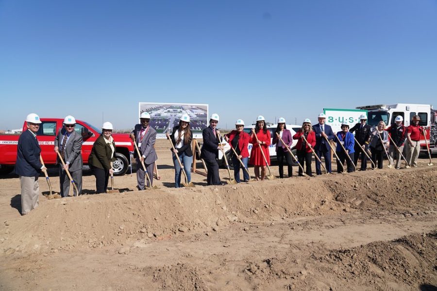 Everyone ready to break ground for the First Responder Center.
Photo from Fresno City College Facebook post