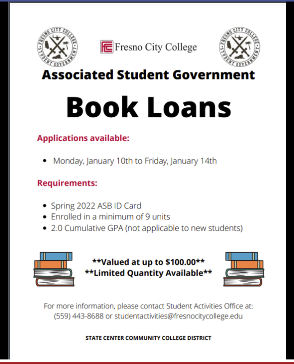 ASG Book Loan flyer