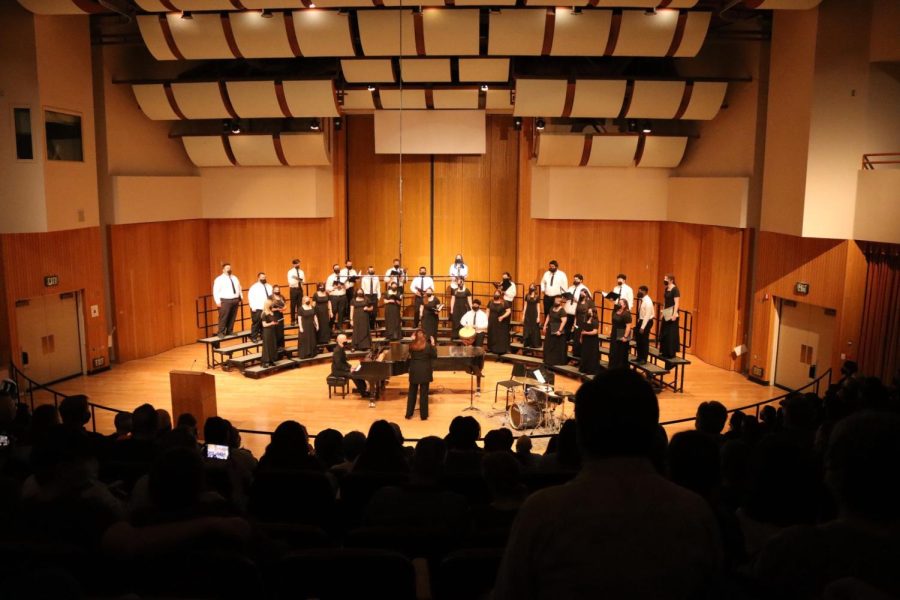 Martin Luther King A Walk in Peace concert at the Fresno State Concert Hall  where hundreds gathered for the in-person event