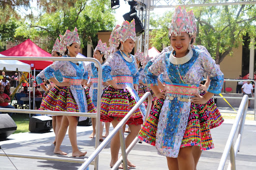 Dance performers during the Asian Fest.
