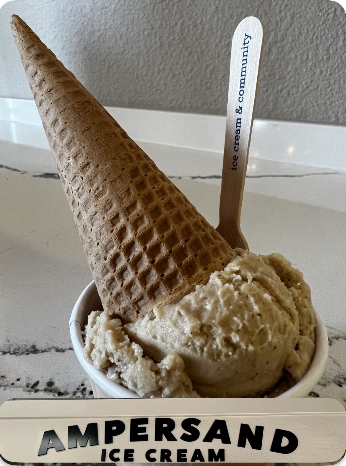 Ampersand Ice Cream in Fresno, CA on Aug. 15, 2023.