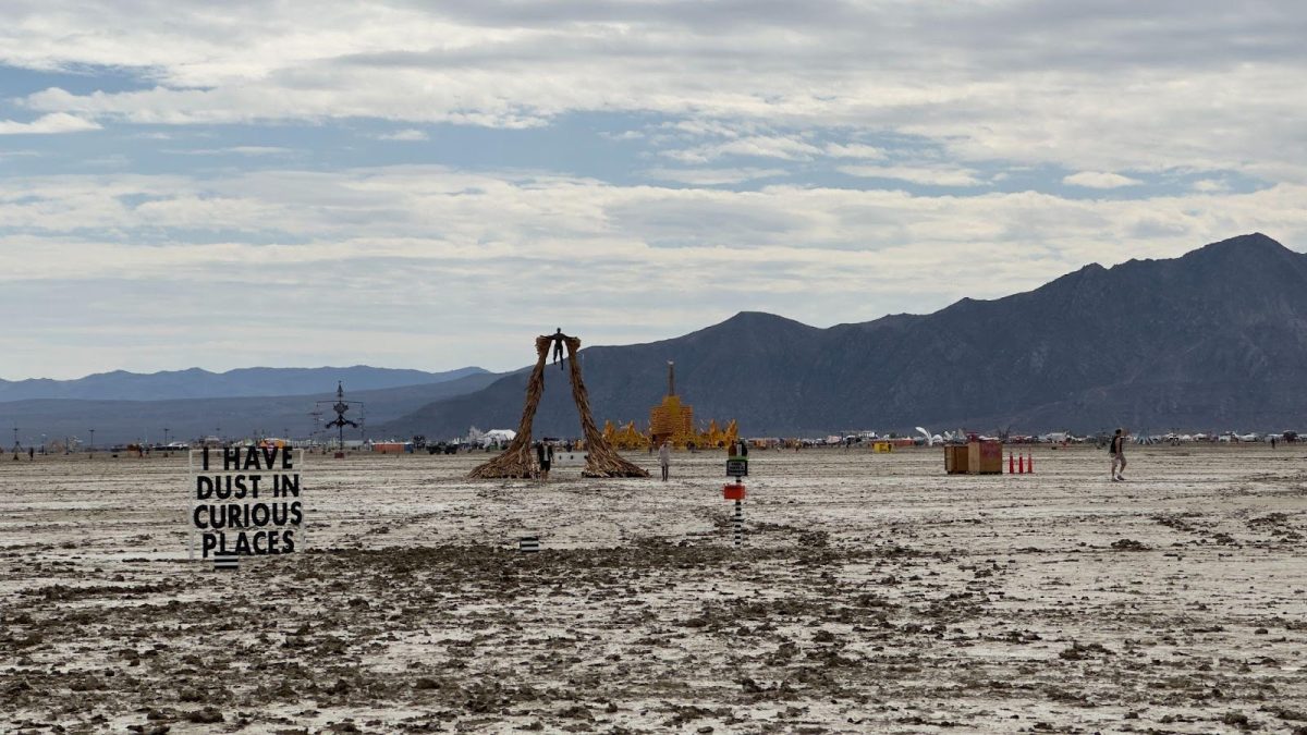 Muddy condition on the Open Playa.