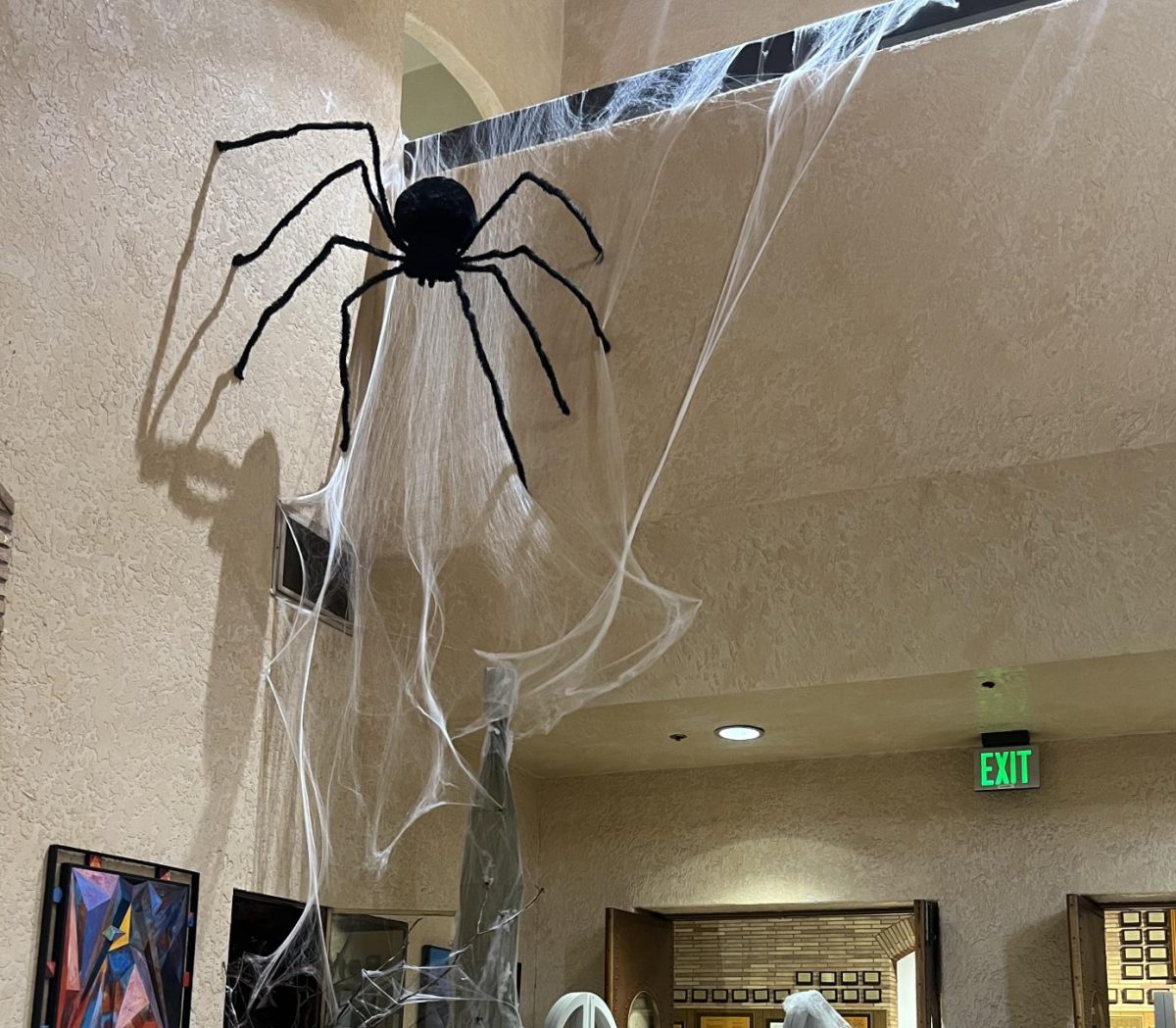 Fresno City College library decorated for Halloween on Oct. 18, 2023. 