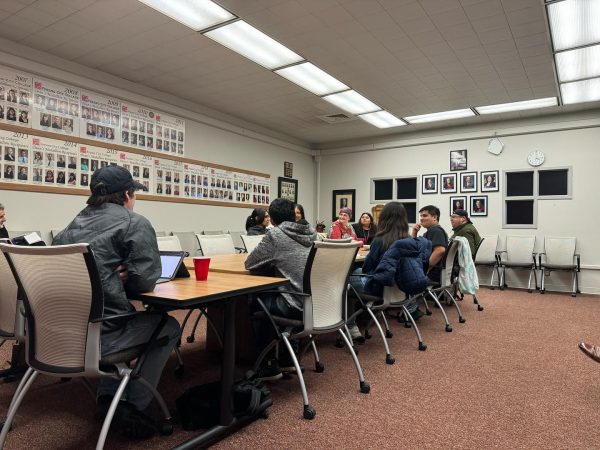 The first Fresno City College Democrat meeting in the senate chambers at Fresno City College on Feb. 8.