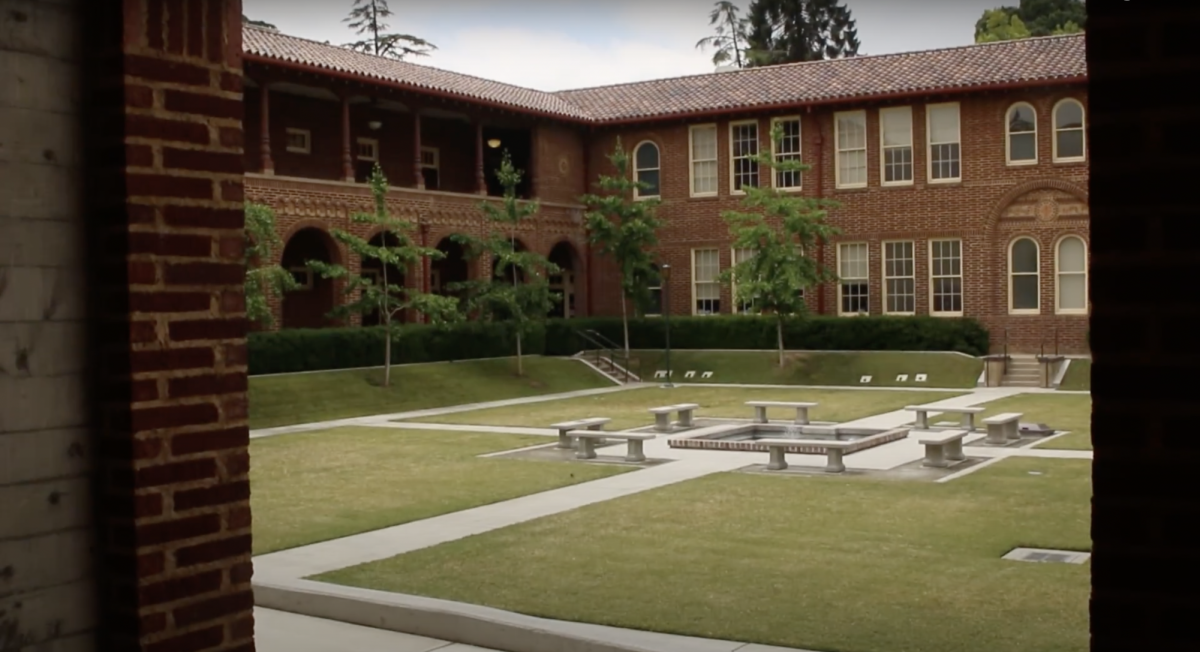 The west courtyard where the opening cermony will take place on March 21, 2024.