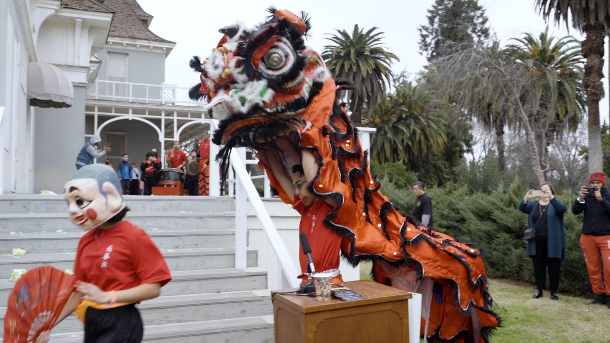 Dragon Dance at Kearney Mansion to celebrate the Lunar New Year and Opening of Chinese American Museum Project.