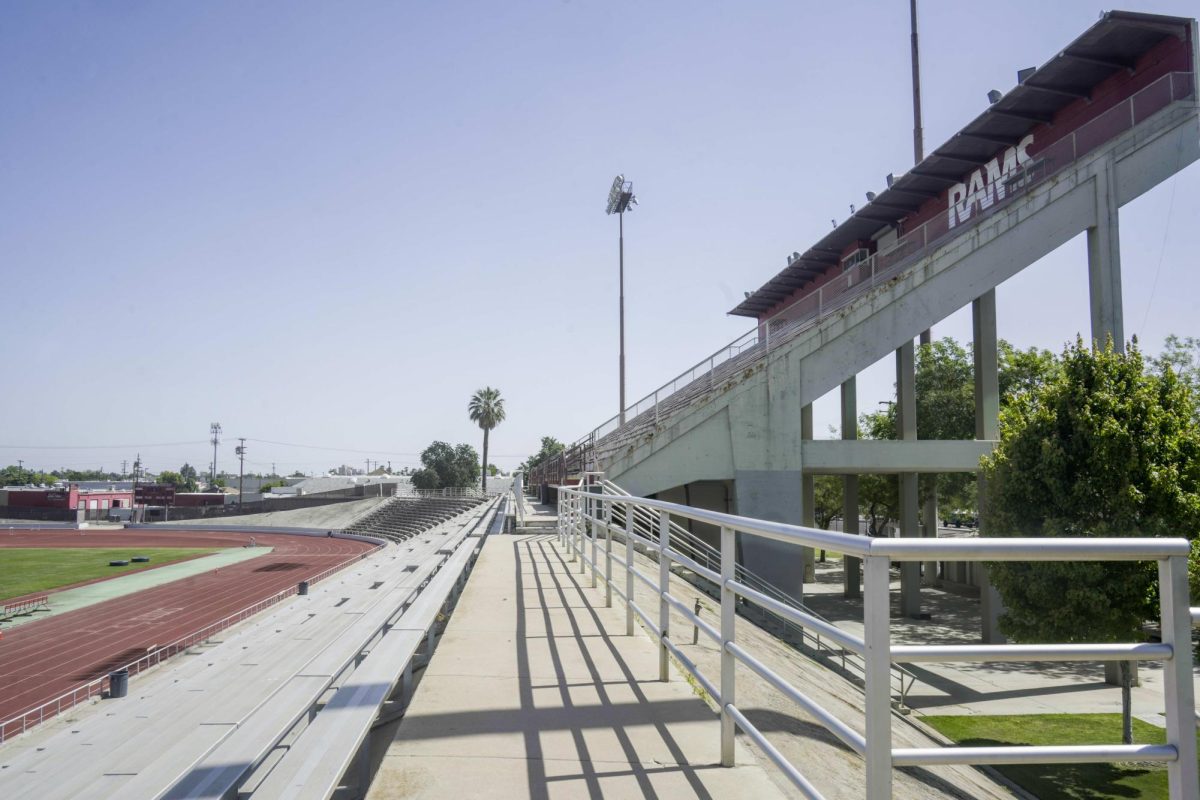 Fresno City College students and staff raise concern about Ratcliffe Stadium not fully complying with the Americans with Disabilities Act. Photo taken on May 2, 2024