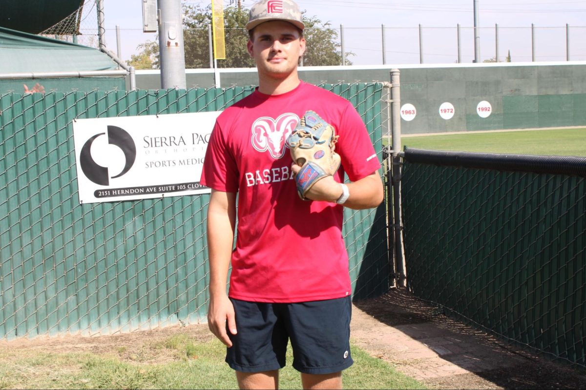CVC 2025 pitcher of the year Bowen Salyards poses for a picture at the FCC baseball field during practice on Aug. 21, 2025. 