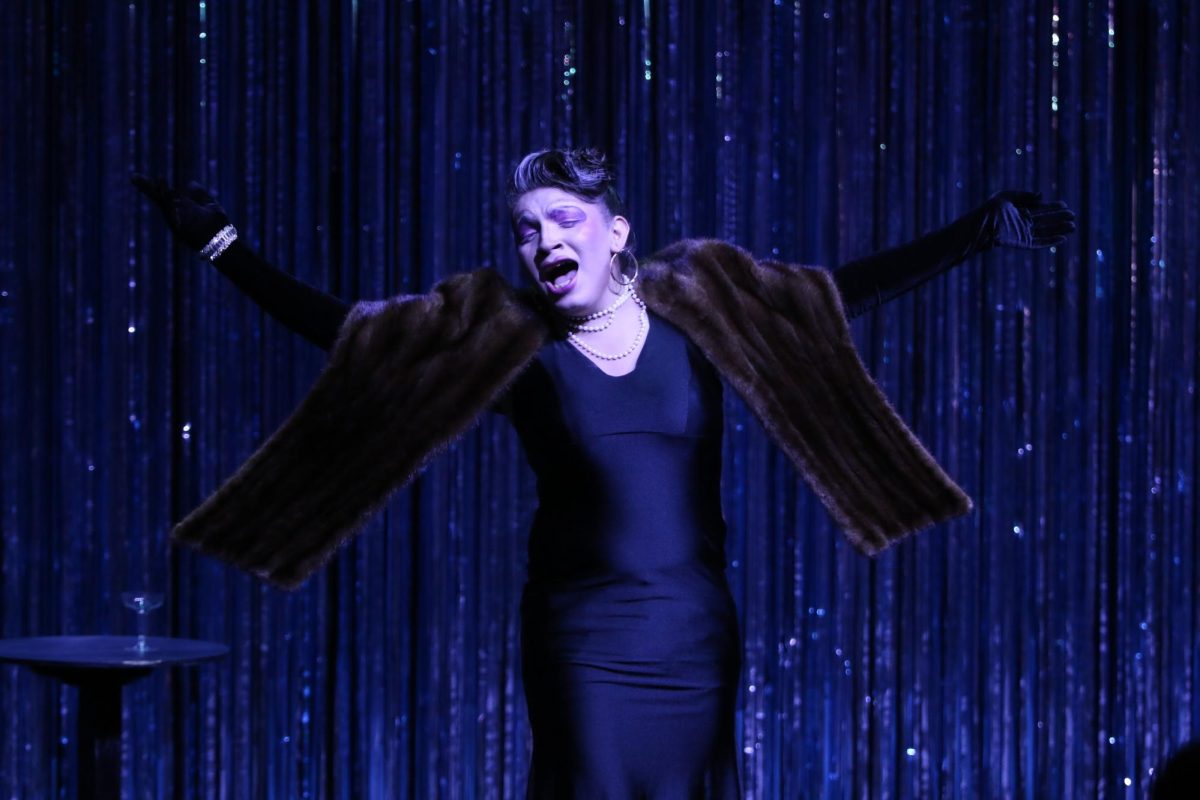 Daniel Mejia “I’m Still Here” from “Follies” during the Fresno City College “Switched Cabaret” on Sept. 26.